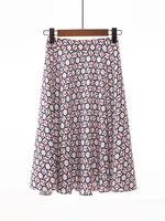 skirt women 2022 new summer floral print sexy plus size japanese midi skirts ladies casual high waist elegant pleated skirt