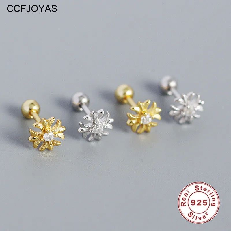 

Женские серьги-гвоздики из серебра 925 пробы с белым цирконом