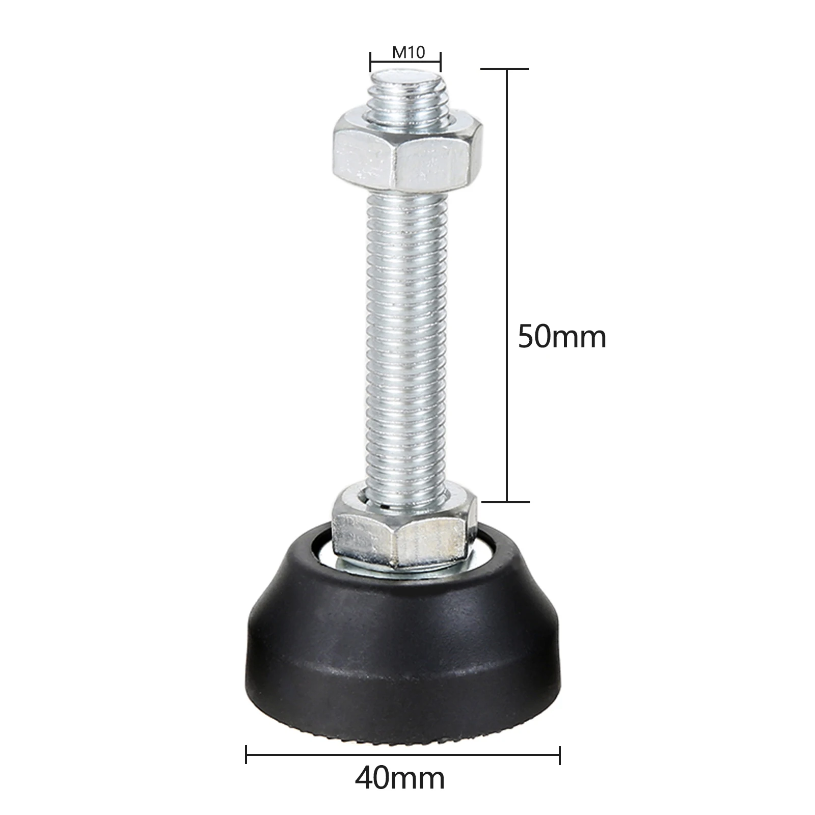 

4 шт./компл. регулируемые ножки для мебели, нейлоновые металлические скользящие выравнивающие ножки M8 M10 M12 Dia. Универсальная защитная накладка 40/50 мм