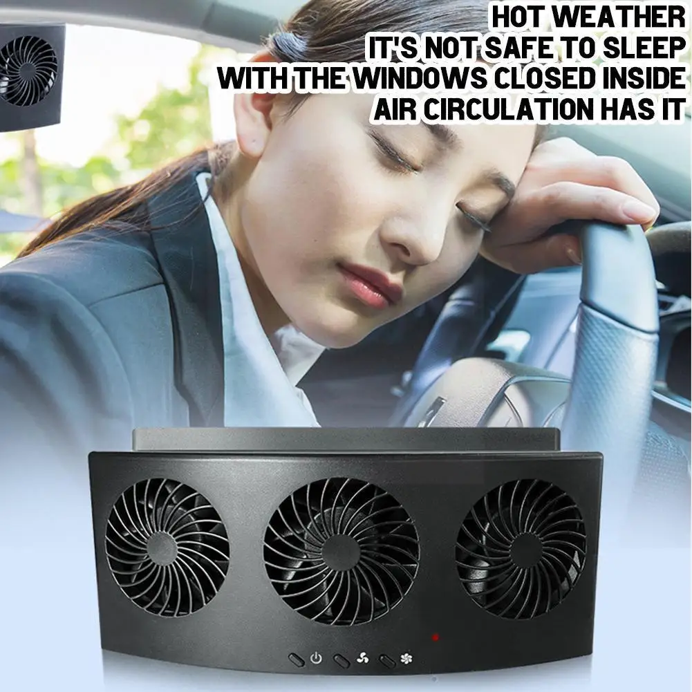 

Car USB 5V 60W Three-Head Fan Tuyere Creative Car Interior Car Supplies for Office Cool Fans Car Home Notebook Cooling Summ D8M6