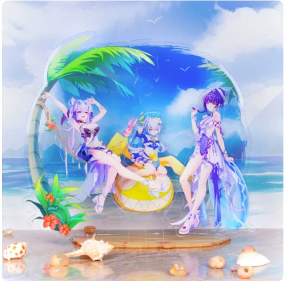 Фото Японская аниме-фигурка Honkai Impact 3: Райдэн Мэй, акриловая подставка-модель, коллекционная, для косплея, декор для рабочего стола, подарки KJKJ №1