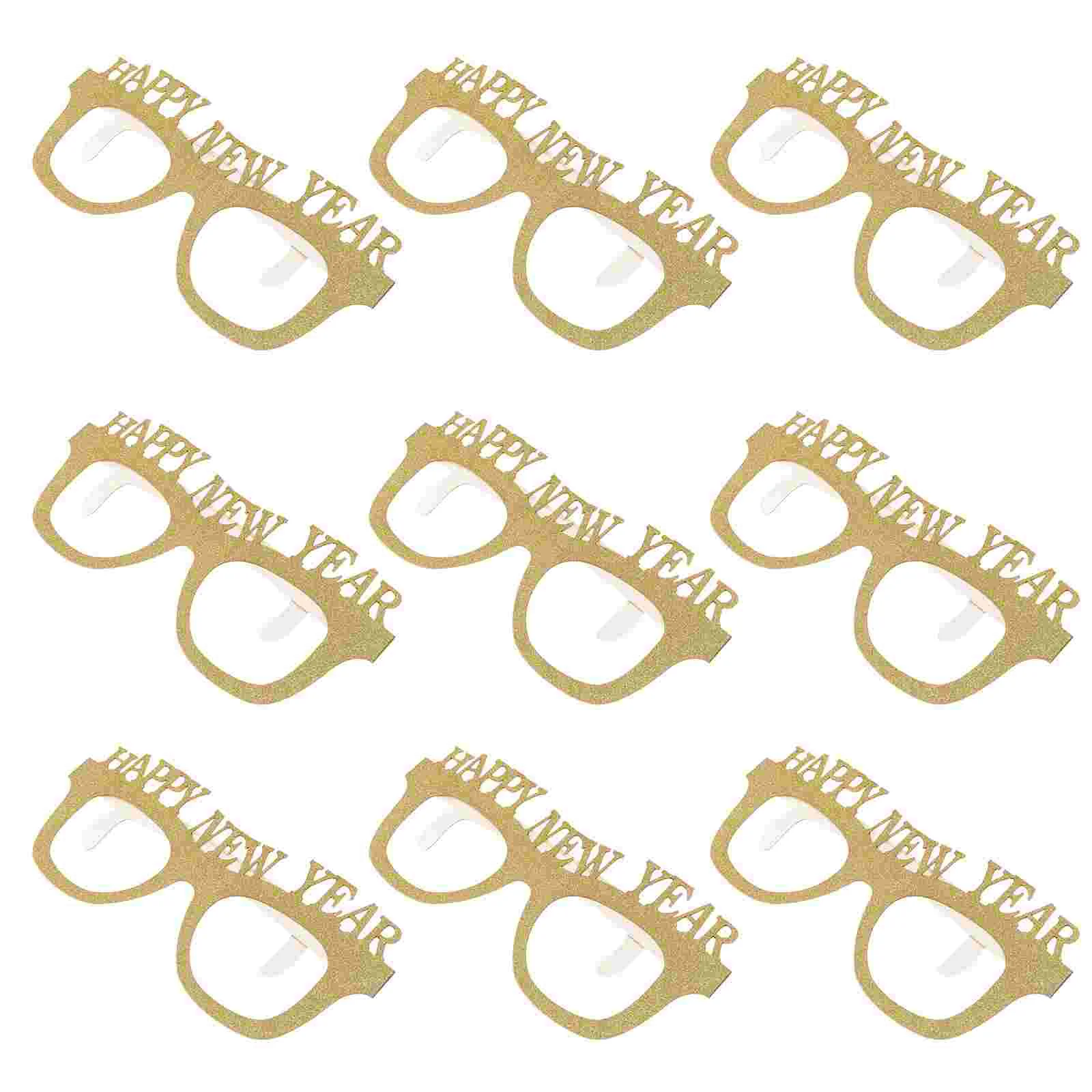 

New Year Party Eyeglasses Christmas Decor Prop Sunglasses Glasses Photo Glitter Happy Eyewear Eyewears Supply Accessory S Eve