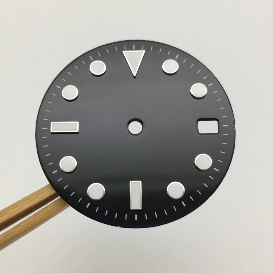 No Logo 28.5mm Watch Dial Replacement, Modified Dial, Luminous Face, for NH35A Movement BB5 Men Watch Accessories