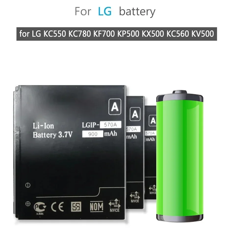Мобильный телефон Аккумулятор для LG KC550 KC780 KF700 KP500 KX500 KC560 KV500