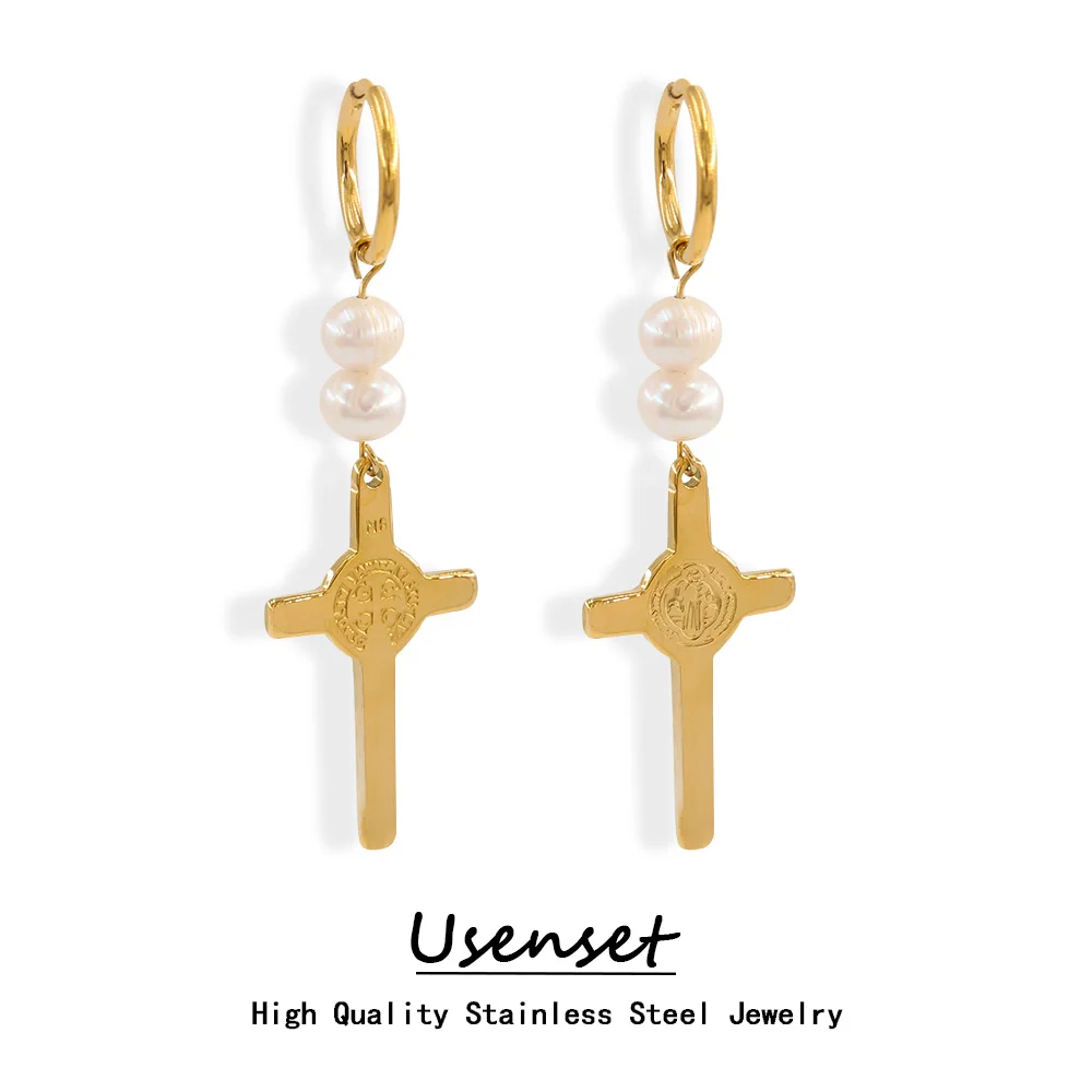 USENSET высококачественная нержавеющая сталь христианская искусственная кожа