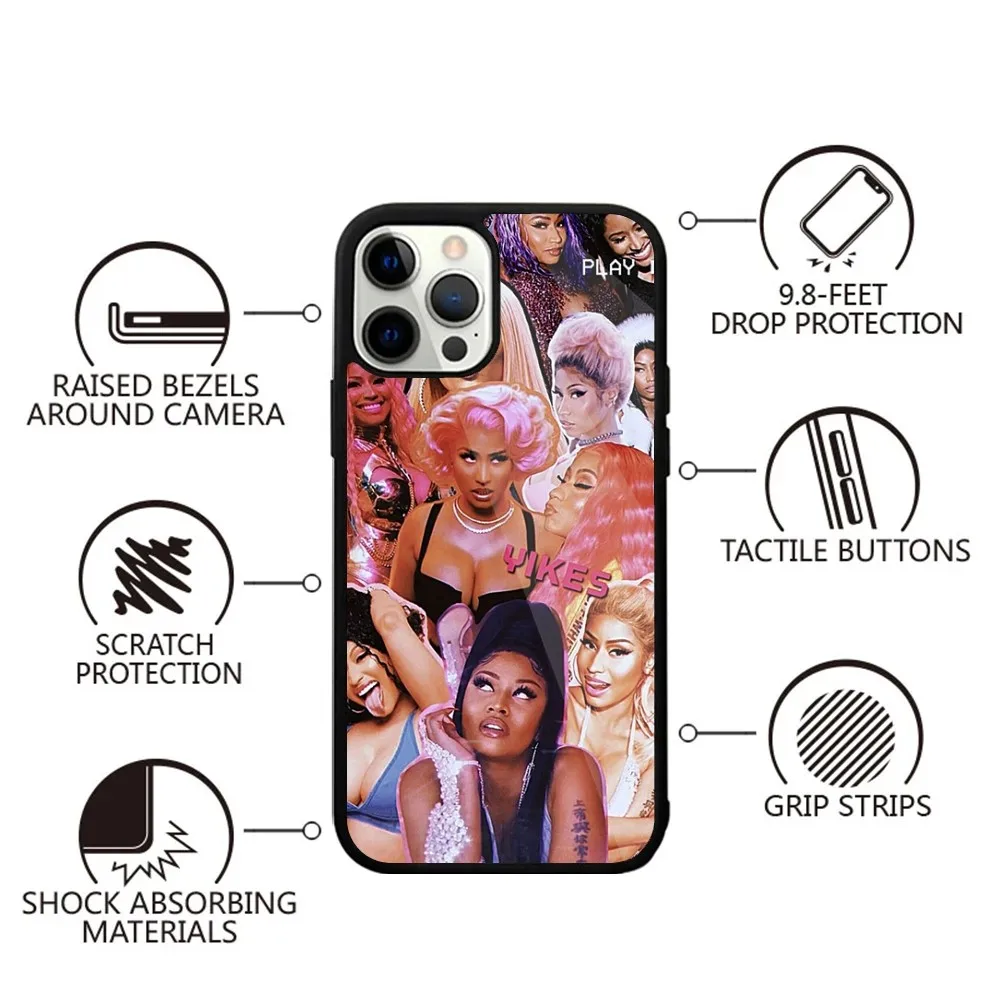 N-Nicki M-Minaj чехол для телефона iPhone 15 14 13 12 11 Plus Pro Max Mini Magsafe Магнитная Беспроводная