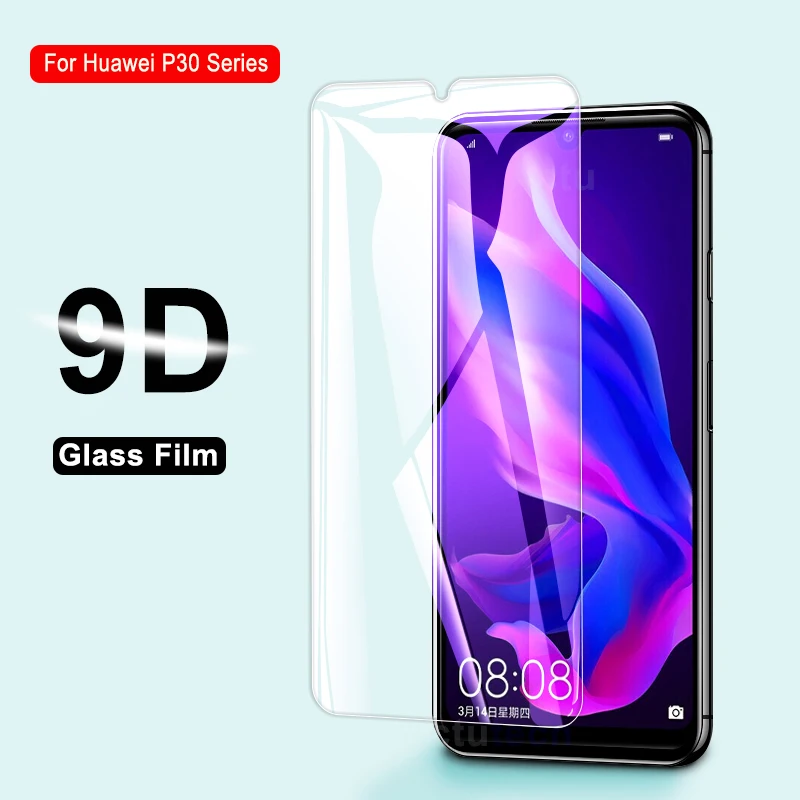 

9D Clear Surface Full Coveraget Tempered Glass for Huawei P30 Pro Screen Protector On Huawei P30 Lite Protective Tempered Film
