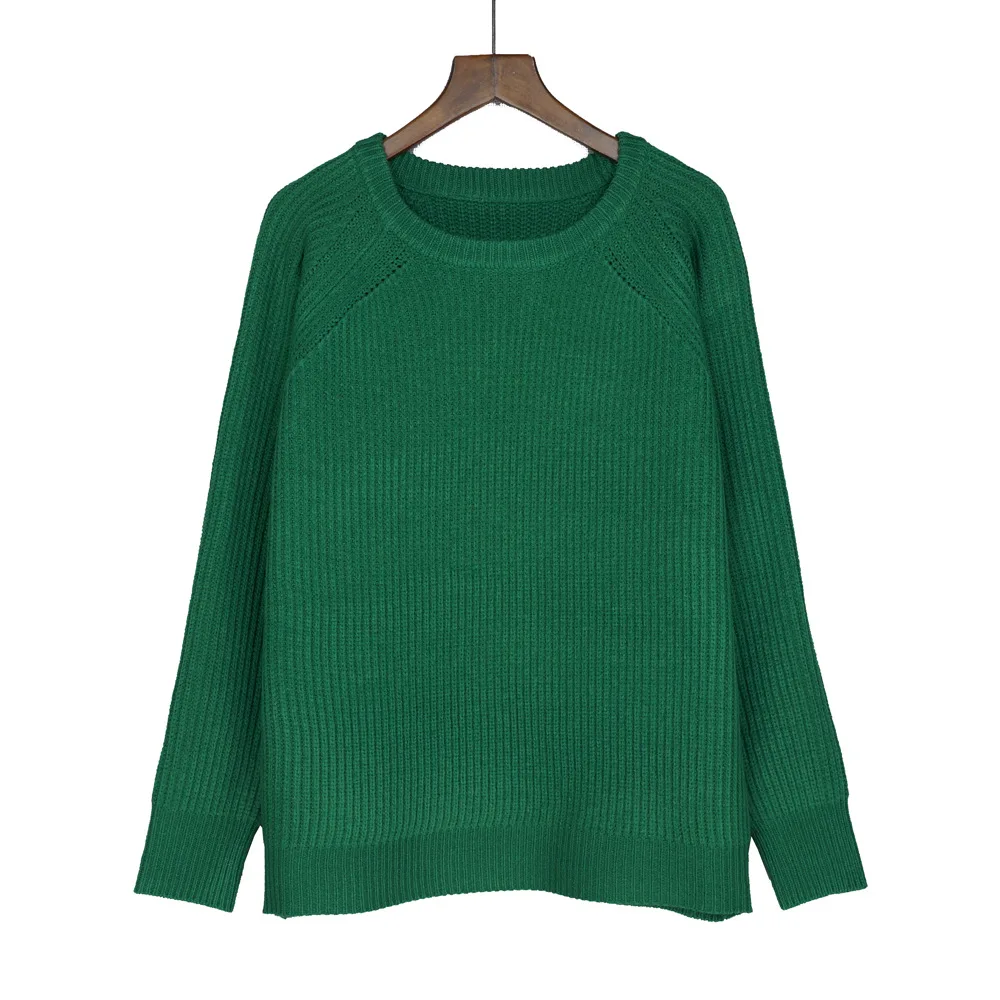 

winter maternity sweater women's round neck long sleeve pullover Black