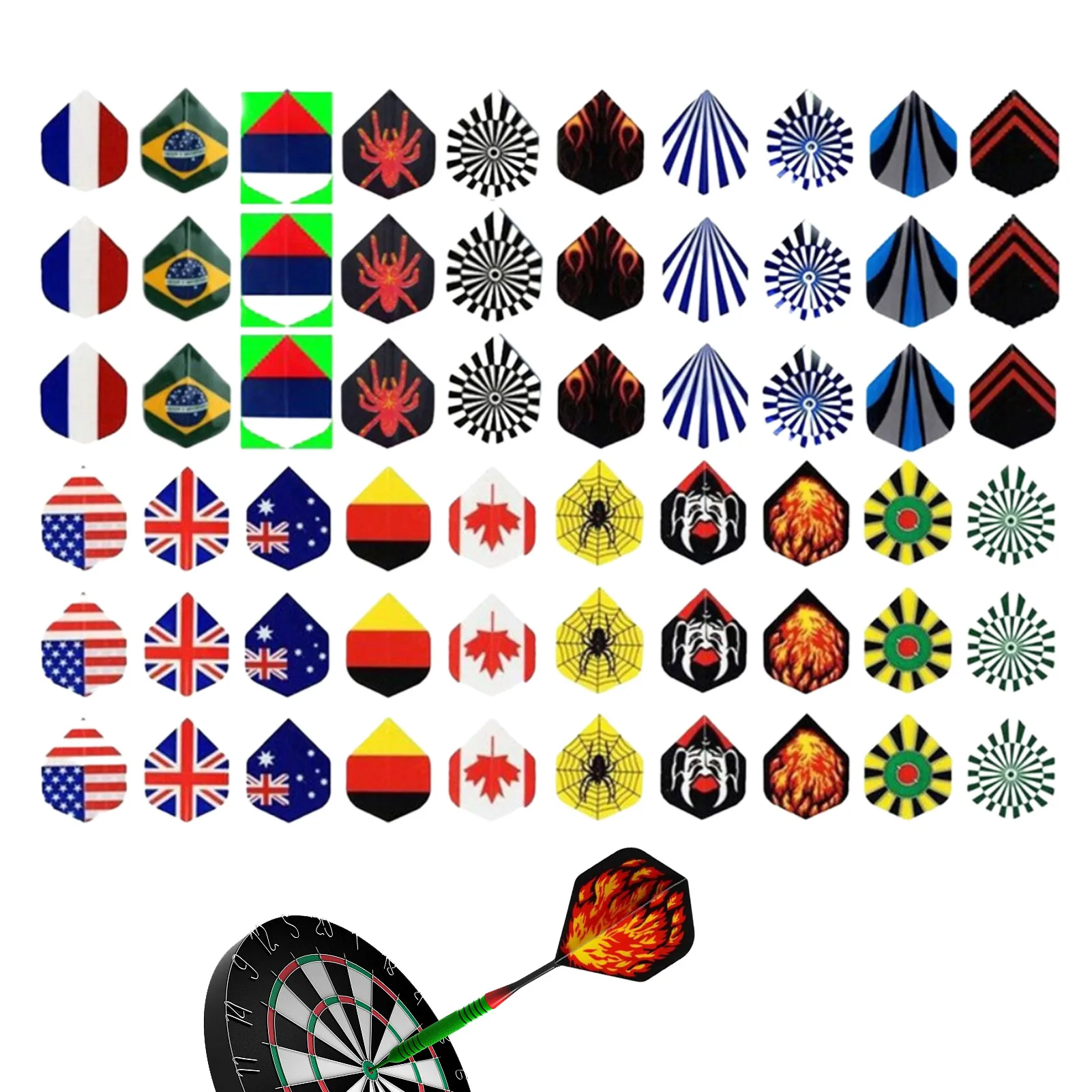 

Dart Tail Replacements Dart Accessories Kit Dart Accessories Kit For Steel Tip Darts And Soft Tip Darts 60pcs Reflective Dart