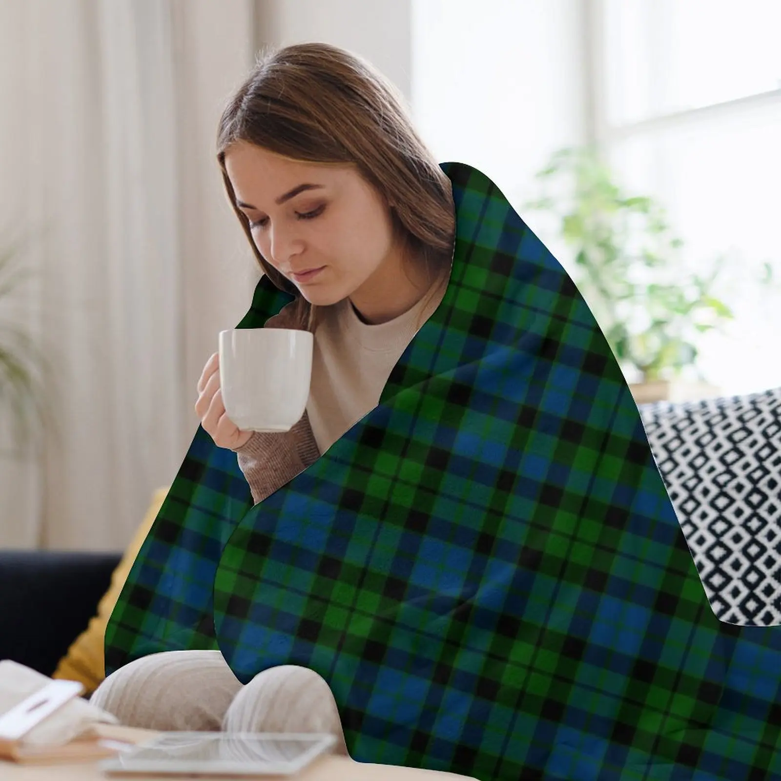 Одеяло в клетку Clan Mackay Tartan одеяла для украшения диванов аниме самые мягкие