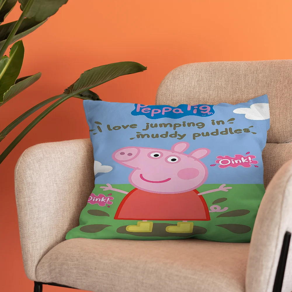 Наволочка с рисунком P-PEPPAS PIG чехол для диванной подушки украшение дома комнаты