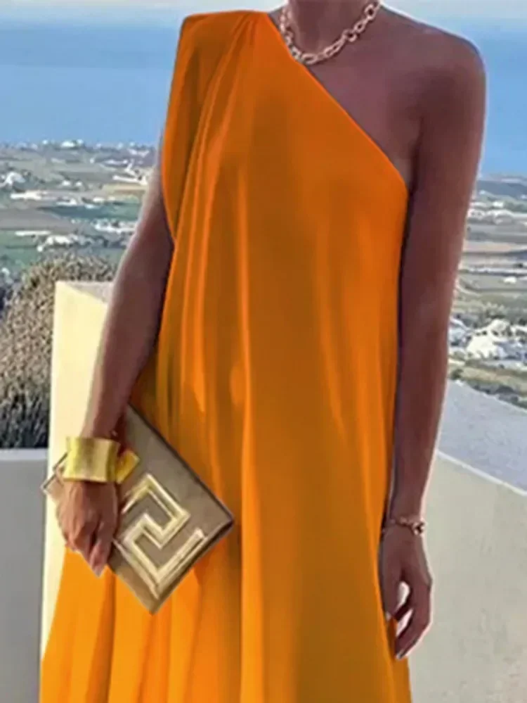 Tinaa 2023 летние пляжные модные свободные вечерние платья макси с градиентом цвета и