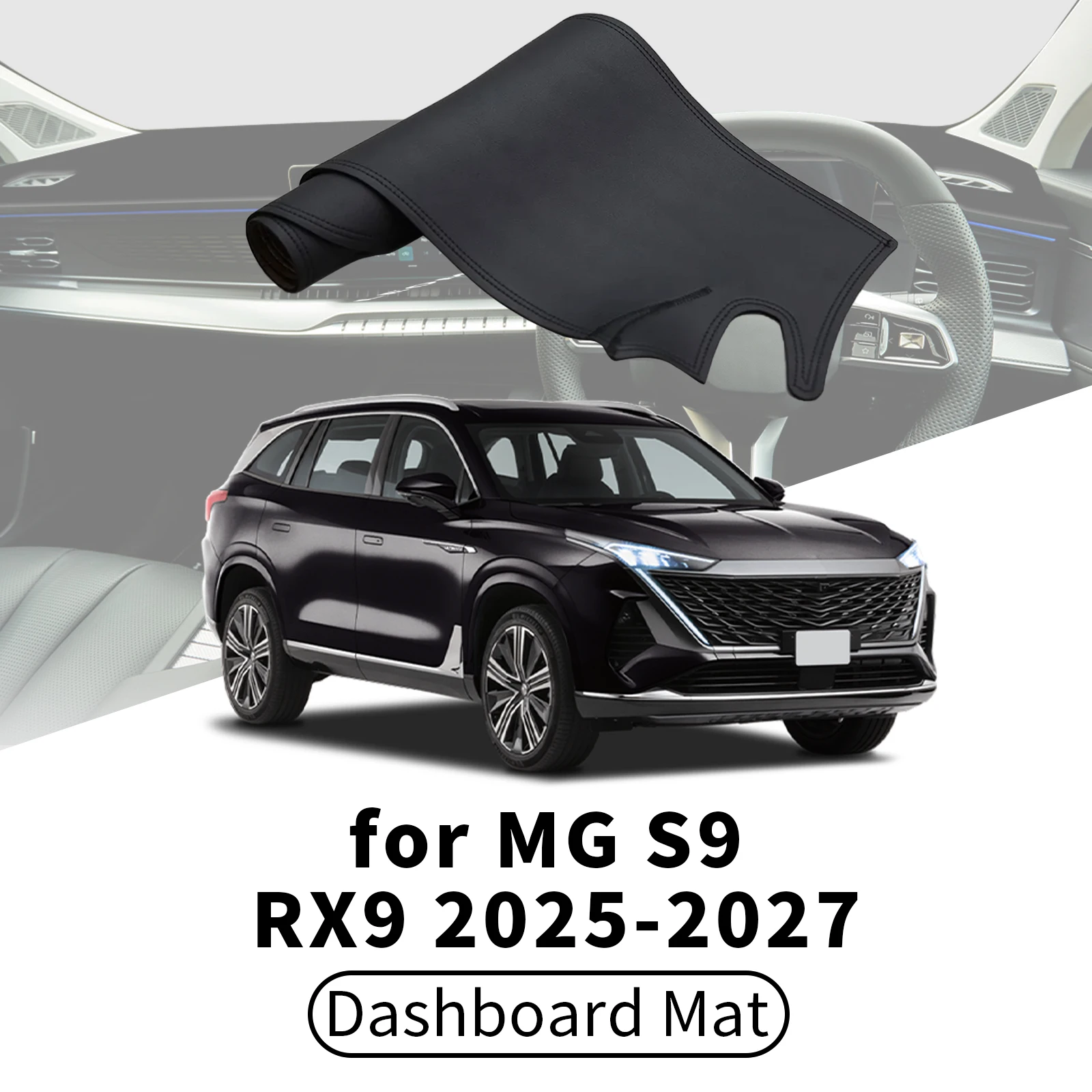 Фото Для MG 9 S9 RX9 QS 2025 2026 PHEV EV: Защитный коврик на приборную панель, солнцезащитный, анти-УФ, антибликовый, аксессуары для интерьера автомобиля №1
