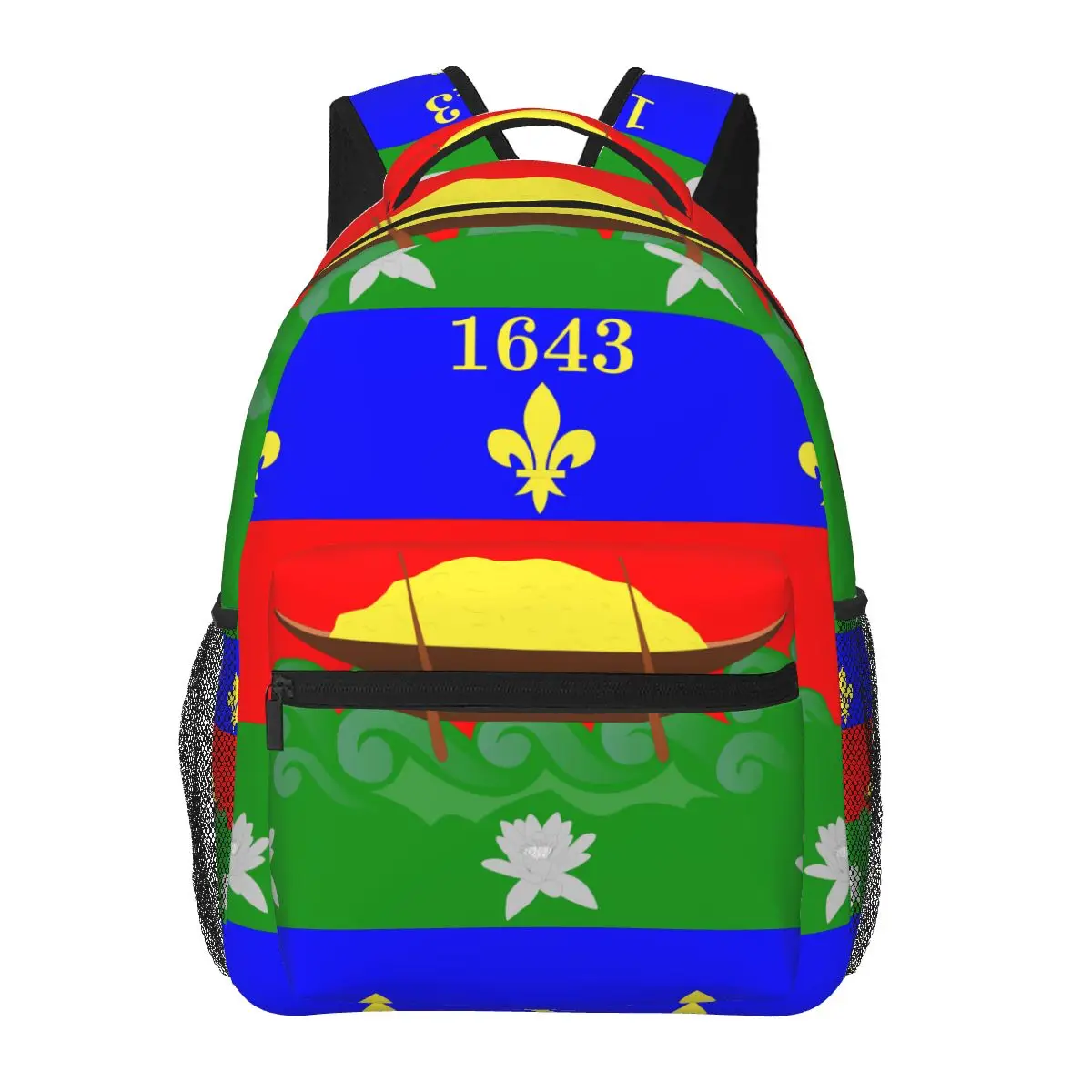 

Fashion Backpack Women Men Unisex Students Backpacks Flag Of French Guiana Travel bag Bookbag