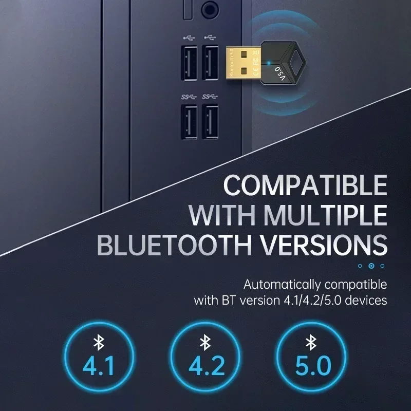 USB-ключ Bluetooth 5 0 адаптер-приемник беспроводной музыка с низкой задержкой Mini Bl aandoth