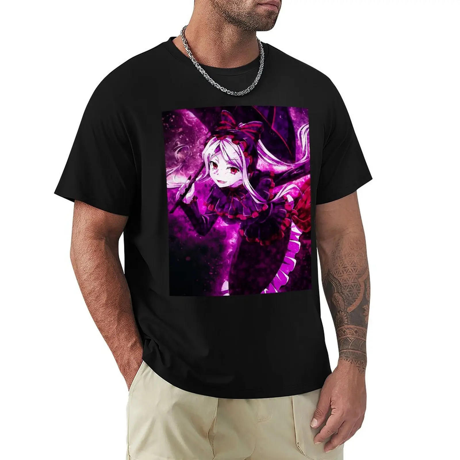 Мужская футболка Оверлорд простая черная