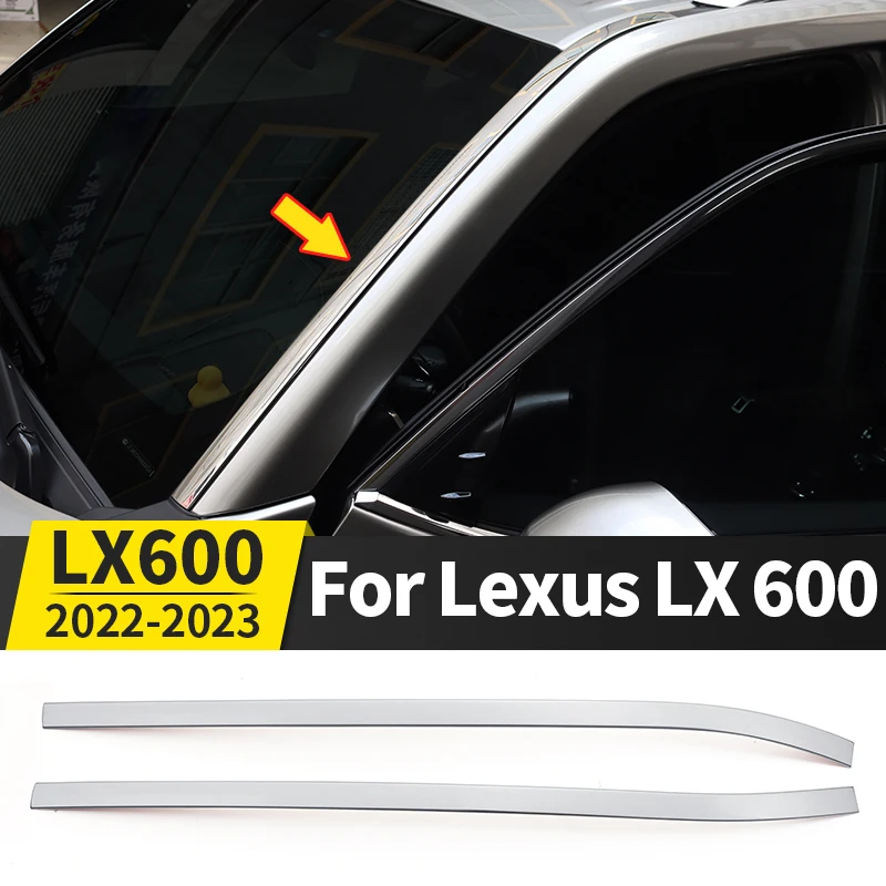 

Foreside Windscreen Decorative Strip For 2022 2023 Lexus LX600 LX 600 Exterior Accessories upgraded Chrome body parts body kit