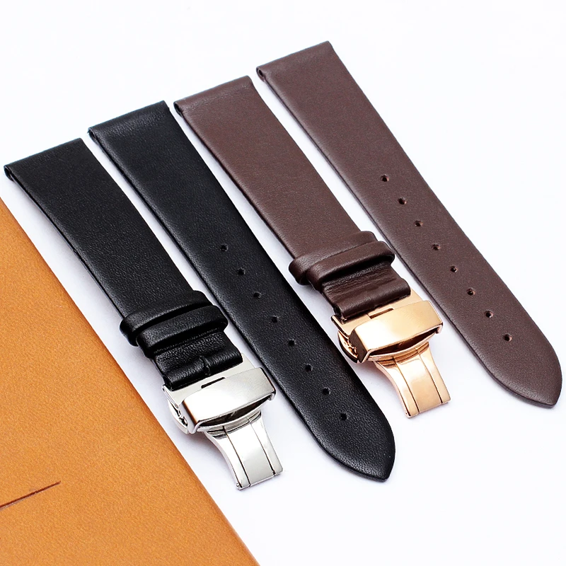 

ultrathin soft Genuine Calf Hide Leather Watch Strap 12 14 16 18 19 20 21 22MM For MOVADO DW Watch Band Bracelet Accessories