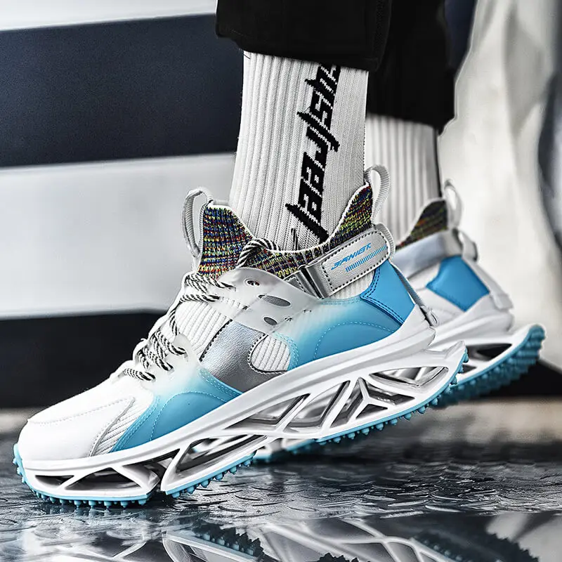 Abhoth Men Sneakers Breathable Comfortable Running Shoes for Men Height Increasing Hard-Wearing Flat Men Shoes Zapatillas Hombre