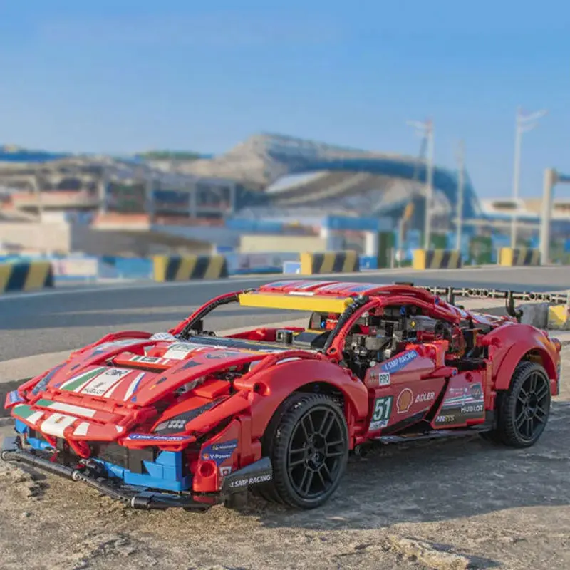 1677 шт. Детский конструктор скоростной гоночный автомобиль