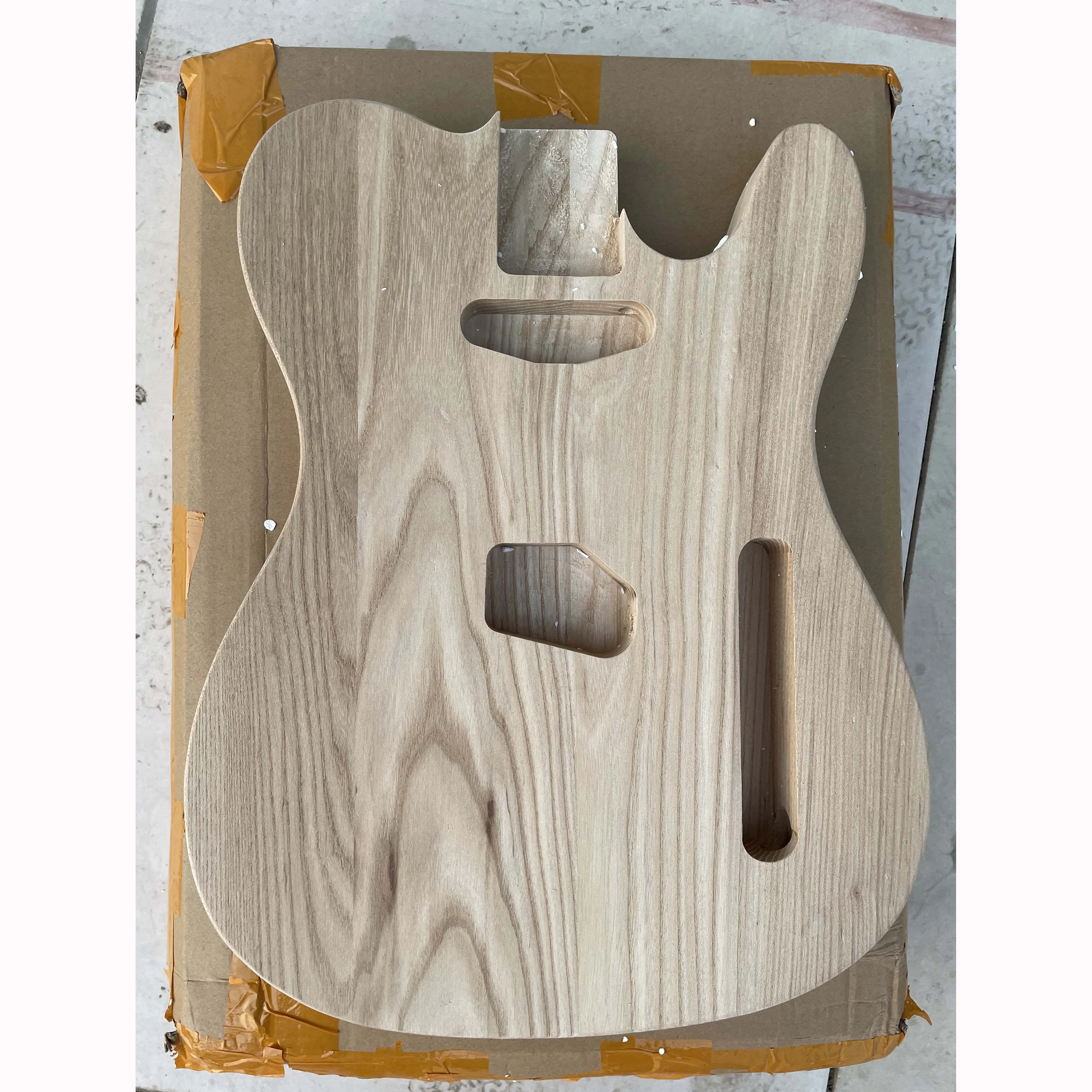 

High Quality Handmade Ash Wood Tele Style Electric Guitar Body Unfinished Semi-finished Custom DIY Guitar Barrel Part Accessory