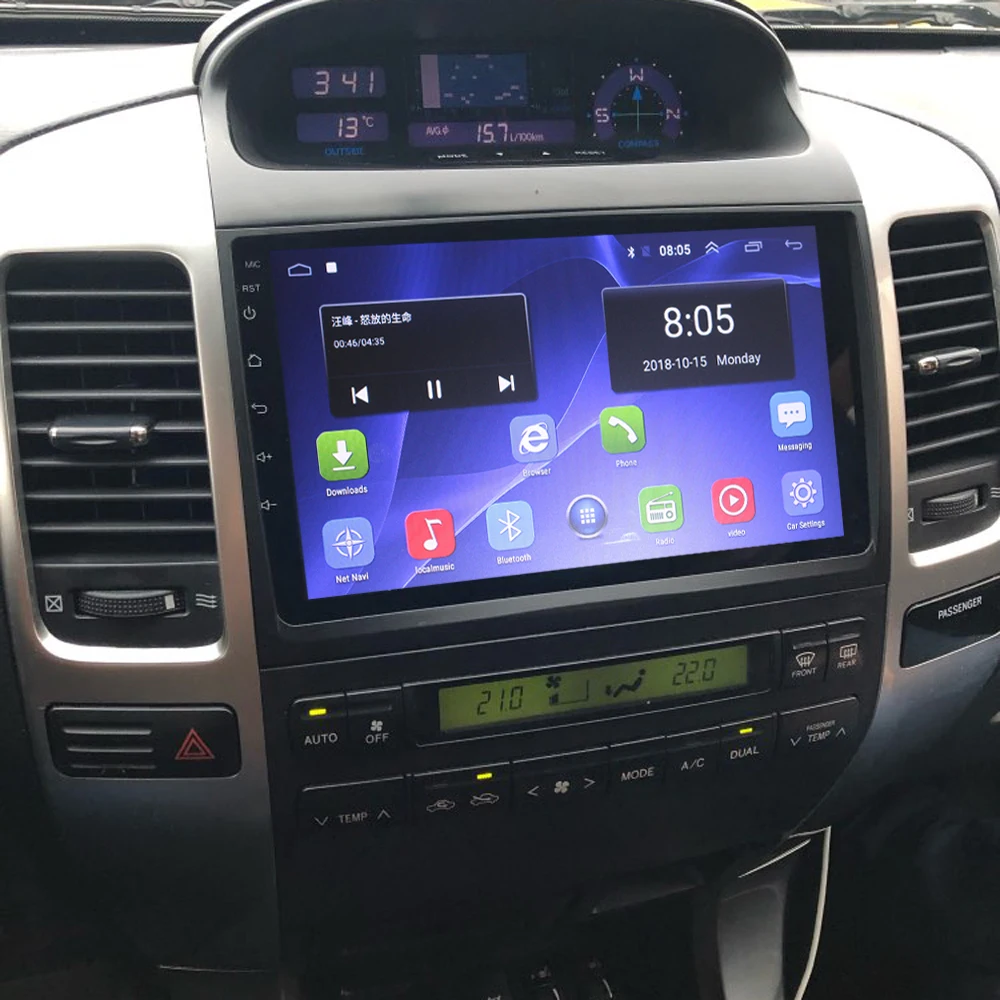 Автомагнитола 2DIN 4 + 64 на Android для Toyota Land Cruiser Prado 120 3 III Lexus GX470 GX 470 J120 2002-2009
