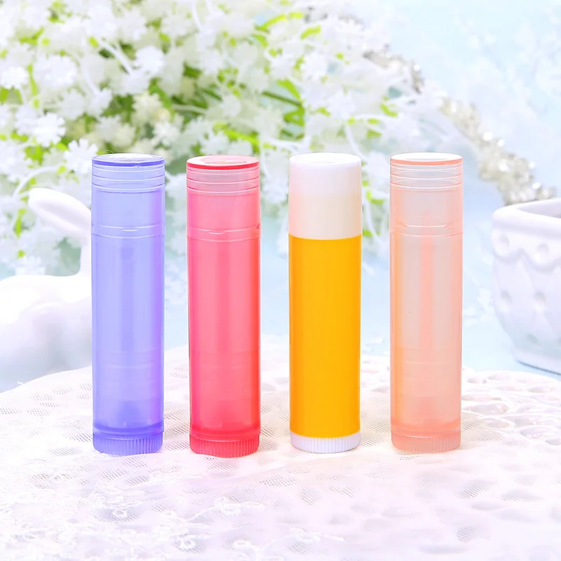 

10 Pcs/lot 5g 5ml Refillable Lipstick Tube Lip Balm Containers Empty Cosmetic Containers Lotion Container Clear Travel Bottle