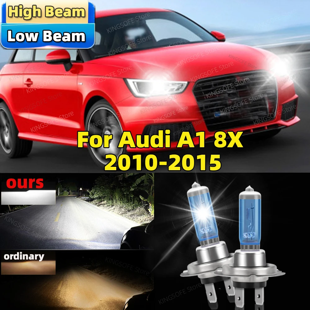 2 шт. 100 Вт галогенная лампа Canbus автомобильная фара H7 ближнего света 6500K для Audi A1 8X