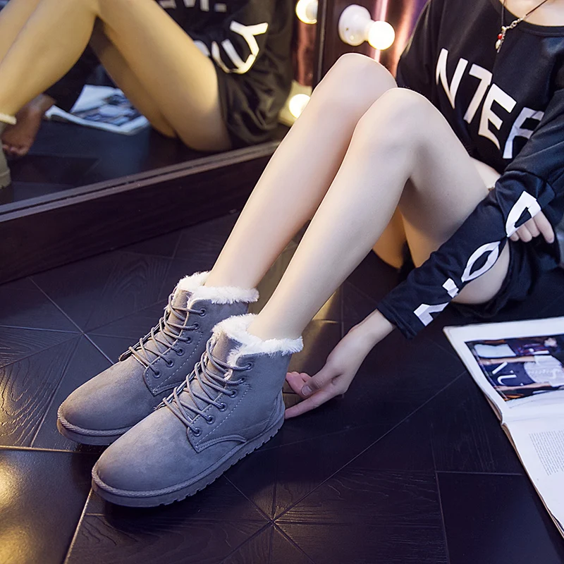 Outdoor Winter Female Snow Botines 2022 Black Botas Femininas Waterproof Sneakers For Women Super Warm Leather Women Snow Boots