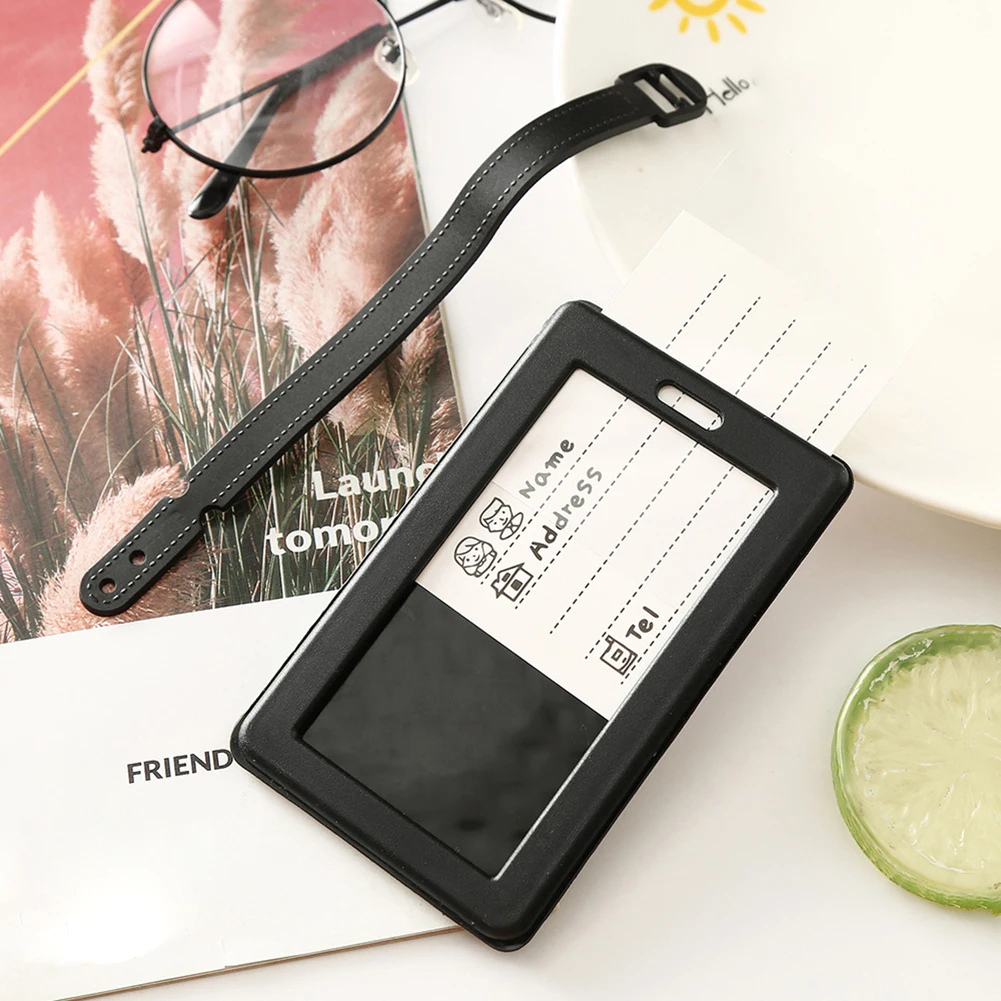 1 PC Geometric Luggage Tags Suitcase ID Address Holder Baggage Bag Tag Silicone PVC Soft Label Travel Accessories Luggage Tag