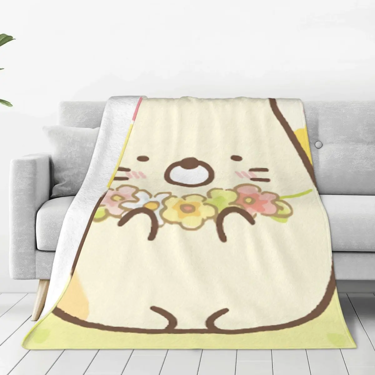 

Sumikko Gurashi Sumikkogurashi Corner of Biological Cute Kawaii Portable Warm Throw Blankets for Bedding Travel