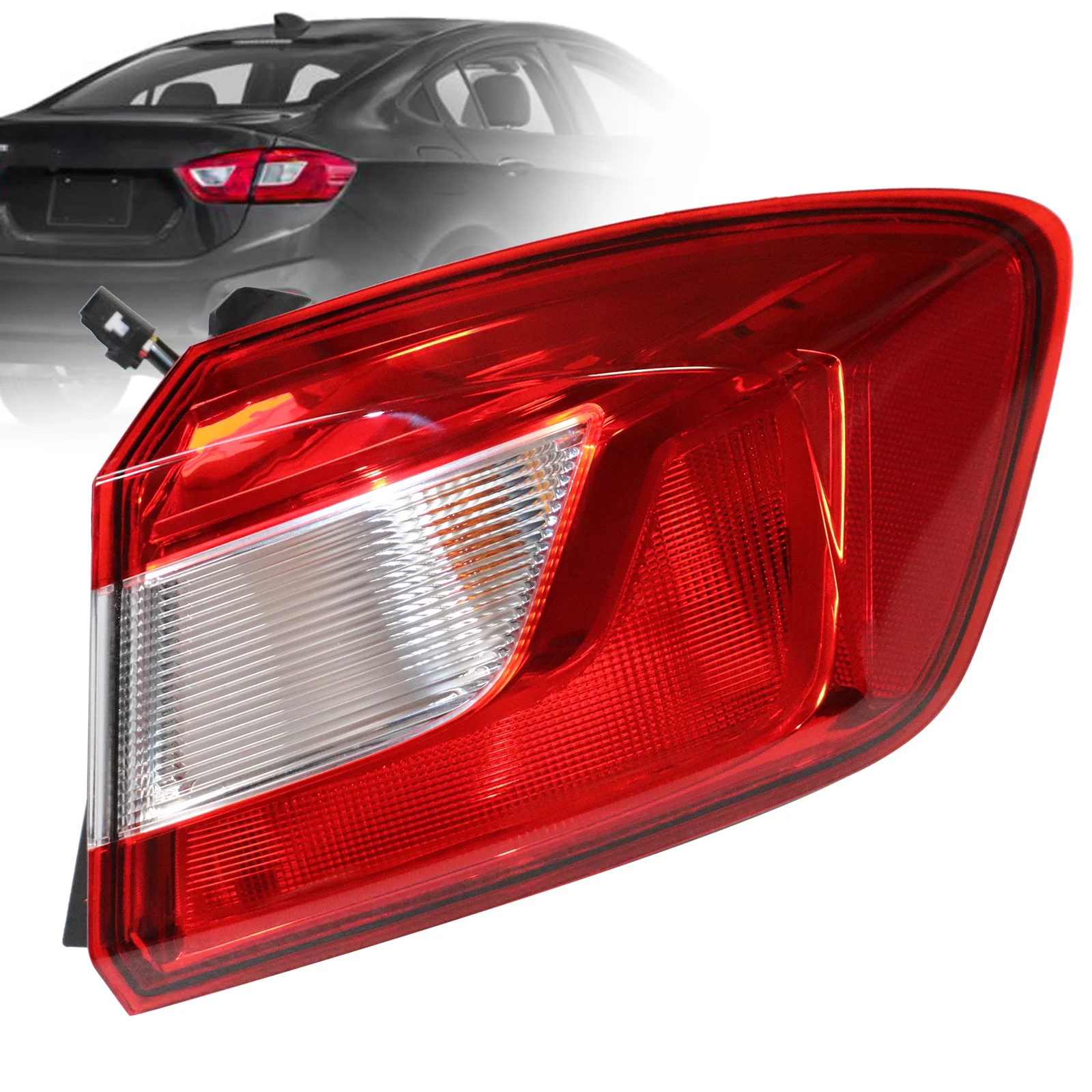 

Right Passenger Side Outer Tail Light Assembly For 2016-2019 Chevy Cruze Sedan