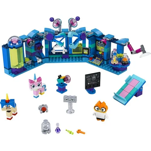 Оригинальный LEGO 41454, лаборатория LEGO Unikitty Dr. Fox, 359 штук, Строительный набор для детей, роботизированные руки, подвижные огни, кирпич
