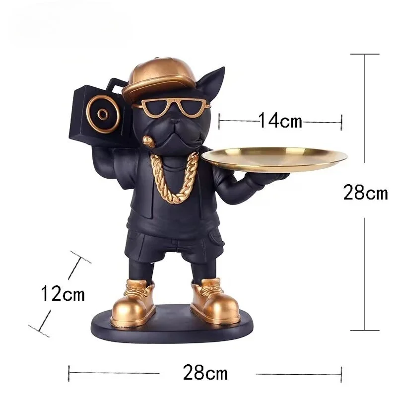 

Полимерная статуэтка бульдога