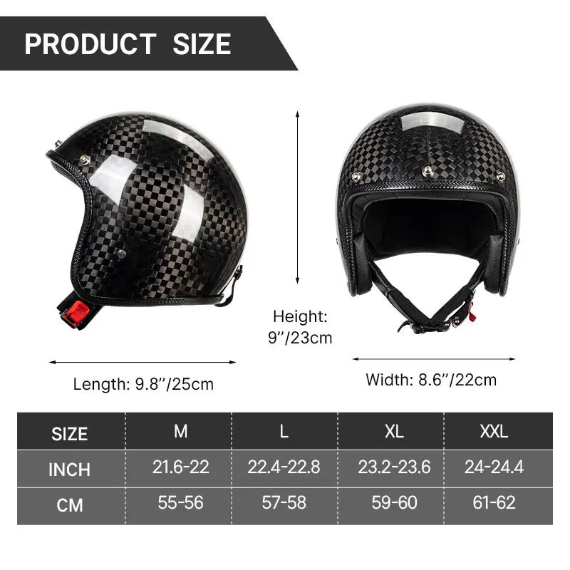 Новинка яркий и матовый черный супер легкий винтажный шлем из углеродного