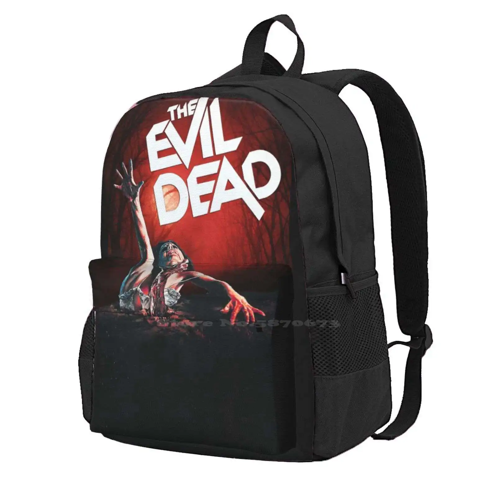 

The Evil Dead Hot Sale Backpack Fashion Bags Horror Halloween Army Of Darkness Skull Bruce Campbell Death Boomstick Black Witch