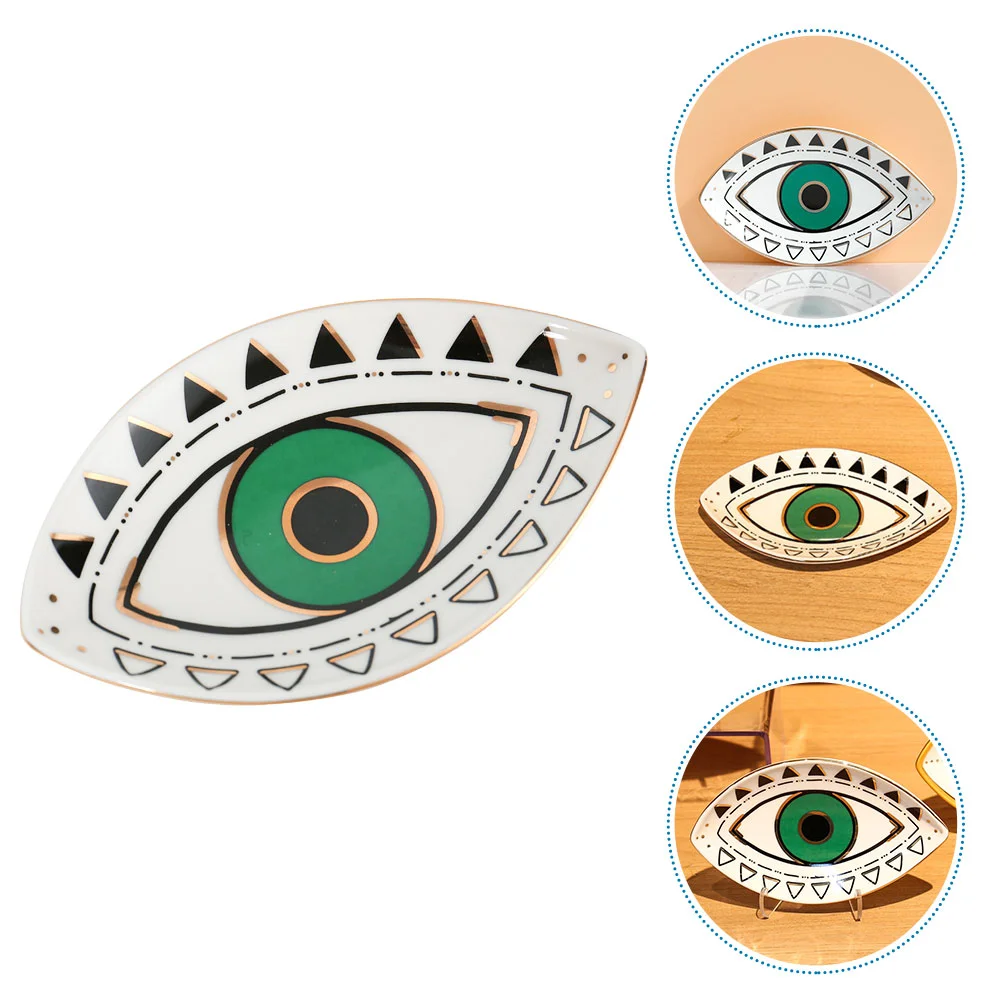 

Ring Dish Leaf Jewelry Organizer Ceramics Trinket Display Stand Dishes Necklace
