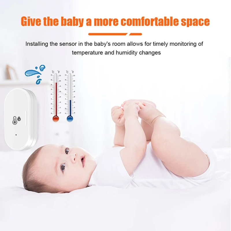 Умный датчик температуры и влажности Tuya Zigbee наружный гигрометр термометр