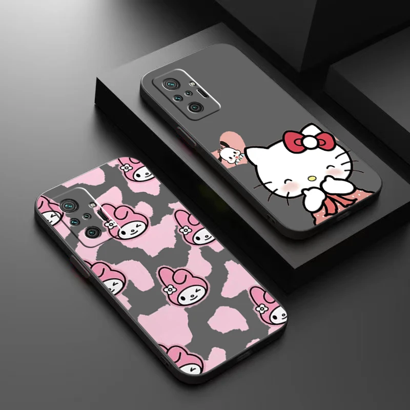 

Cartoon Hello Kitty TAKARA TOMY Phone Case For Xiaomi Redmi 7 8 7A 8A 9 9i 9AT 9T 9A 9C Note 7 8 2021 8T 8 Pro Coque Soft Back