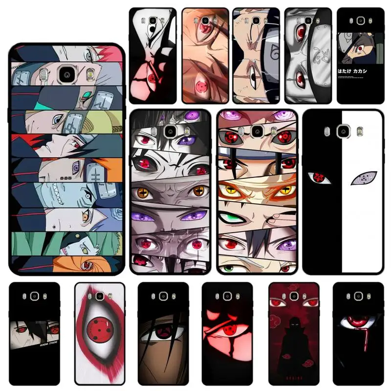 

BANDAI Naruto eyes Phone Case for Samsung J 2 3 4 5 6 7 8 prime plus 2018 2017 2016 core