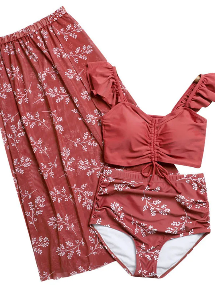 Набор танкини в Корейском стиле купальный костюм для женщин пикантные бикини с