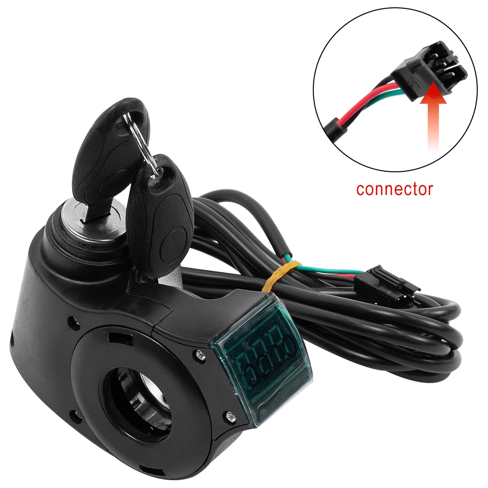Универсальный Вольтметр С Замком Для Электрического Велосипедного Скутера -