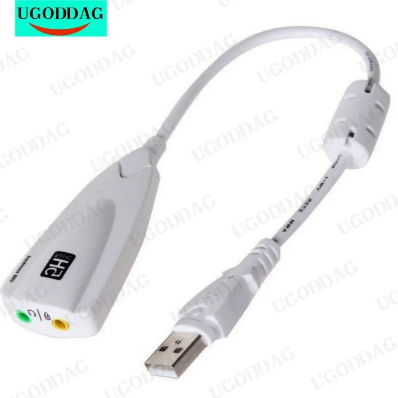Фото Звуковая карта USB 7.1, адаптер для микрофона и наушников 5HV2, USB-динамик 3D, внешняя звуковая карта USB для портативного компьютера, ПК №1