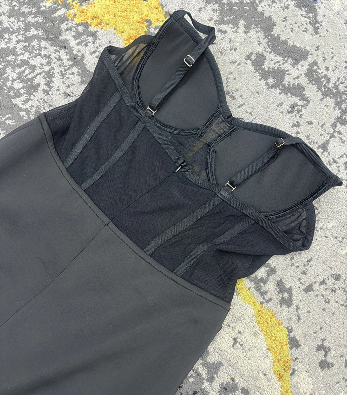 Высококачественное сексуальное Сетчатое лоскутное роскошное женское платье