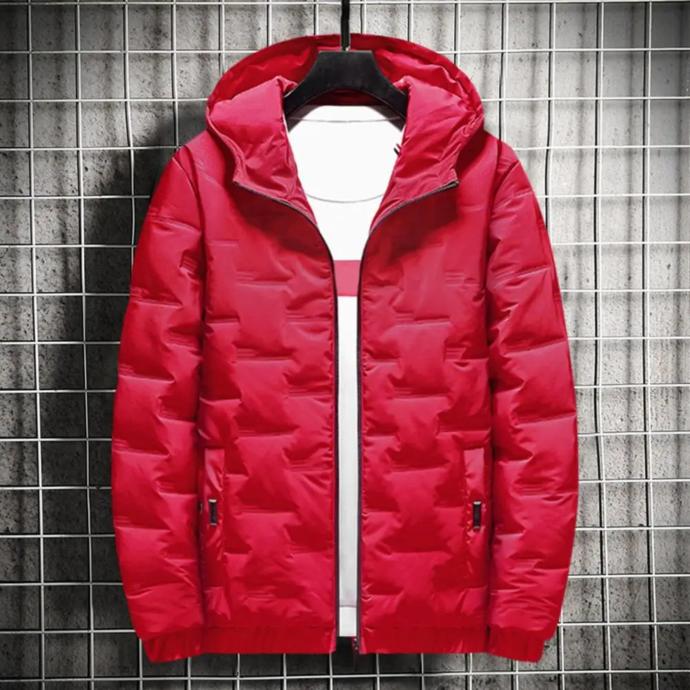 Soft Men Jacket Set Solid Color Plus Size Men Fashion Parka Jacket Trousers Set  Long Sleeves Coat Pants Suit Casual Wear