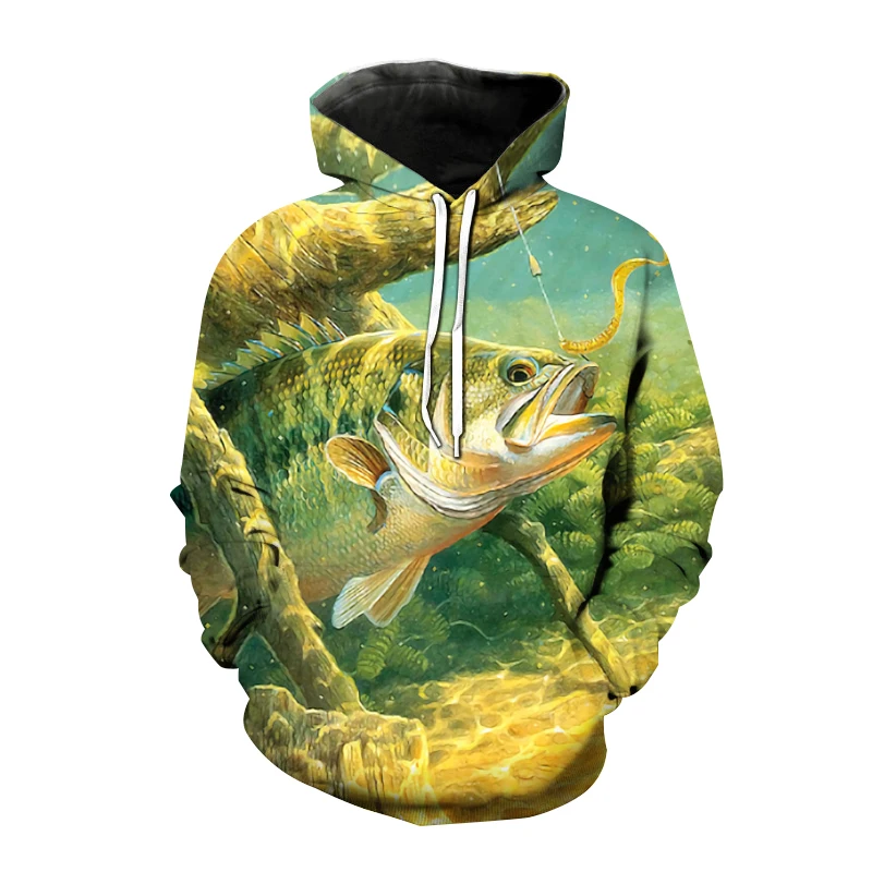 

Sea Fish 3D Printed Hoodies Spring Autumn Fishing Men Women Fashion Hooded Sweatshirt Pullovers Unisex Tops Coat Hoody Clothing