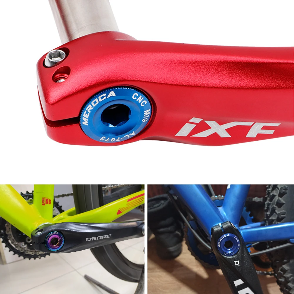 MTB велосипед Алюминиевый сплав коленчатый винт рычаг M18/M19/M20 крышка шатун для SHIMANO