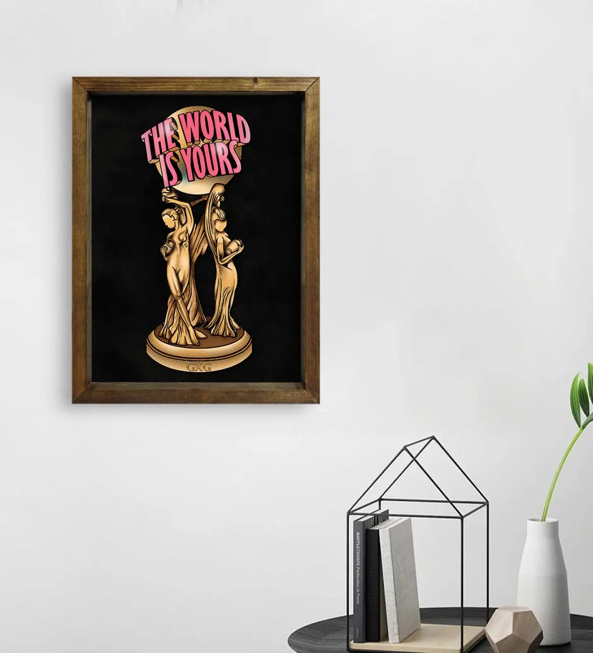 

BK Gift The World Is Your Design натуральный деревянный стол 45x65 см 2