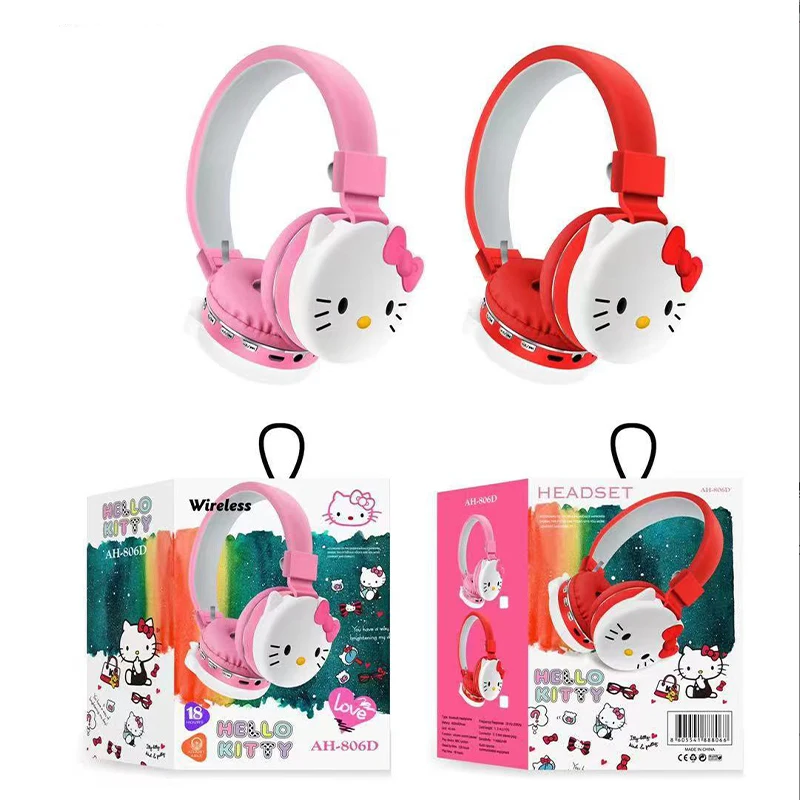 

Bluetooth-гарнитура Sanrio с шумоподавлением, с рисунком Hello Kitty