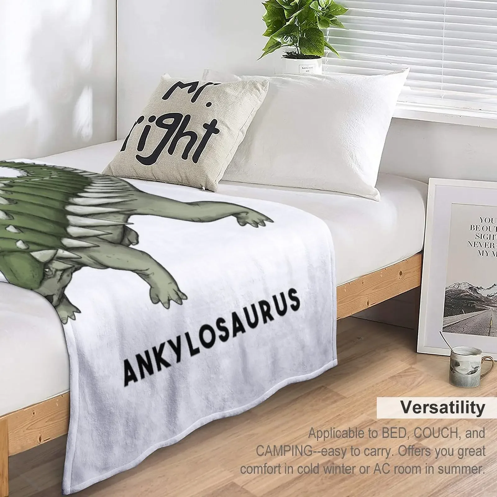 Одеяло Ankylosaurus постельное белье пушистые одеяла